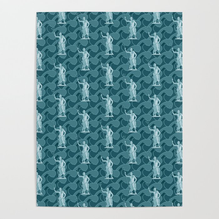 Poseidon OCEAN BREEZE / All hail the god of the sea Poster