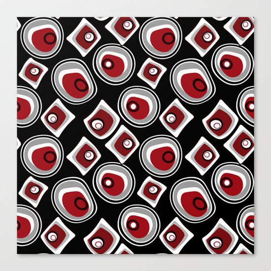 Abstraction. "Pebbles " on a black background . Canvas Print