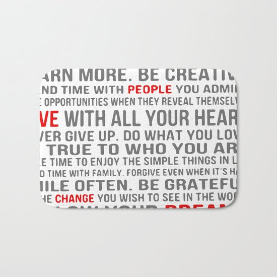 All about life Bath Mat