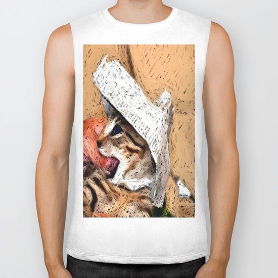 cat fantasy Biker Tank
