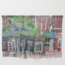 "Downtown Willoughby, Ohio" painting by Willowcatdesigns Wall Hanging