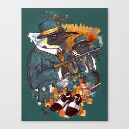 Mobster Puzzle Canvas Print