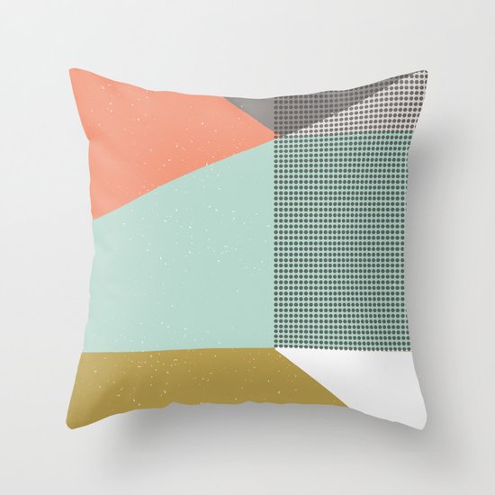 Farbe//Eight Throw Pillow