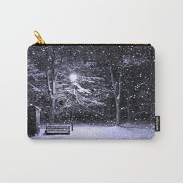 Tardis in the snow. Carry-All Pouch