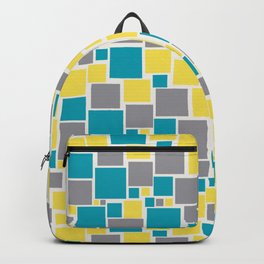 Funky Mosaic Pattern V5 Pantone 2021 Colors of the Year and Accent Hues Backpack | Gray, Geometric, Abstract, Style, Pattern, Coloroftheyear, Mosaic, Offwhite, 2021, Decorative 