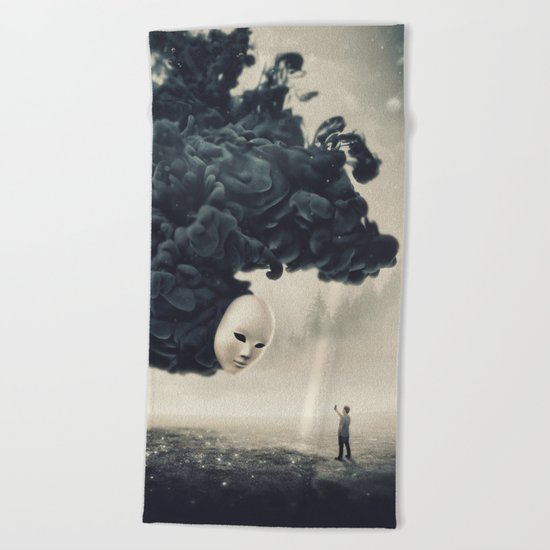 The Selfie Dark Surrealism Beach Towel