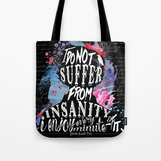 Poe - Insanity Tote Bag