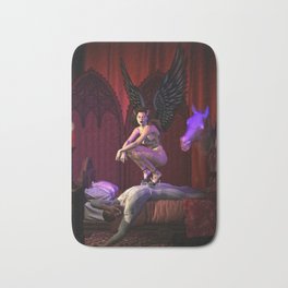 Nightmare (long after Henry Fuseli) Bath Mat | Sexy, Gothic, Dream, Succubus, Digital, Nightmare, Scary, Sleep, Graphicdesign 