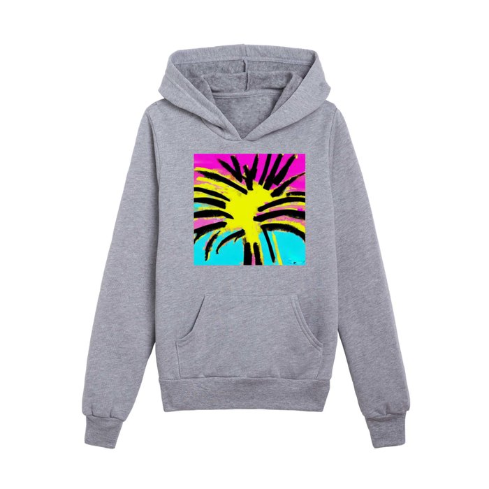 Cartoon Palm Tree Kids Pullover Hoodie