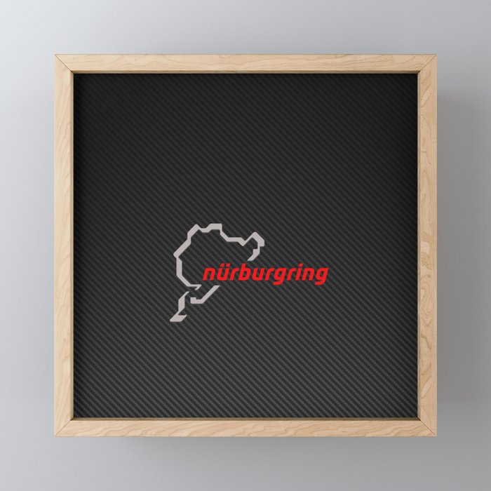 Nürburgring Carbon Framed Mini Art Print