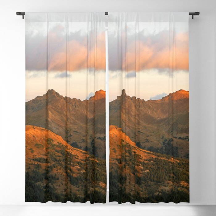 Alpine Sunrise Panorama Blackout Curtain