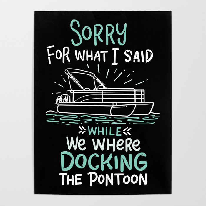 Pontooning: Docking The Pontoon Poster