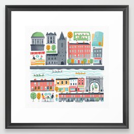 Dublin City Framed Art Print