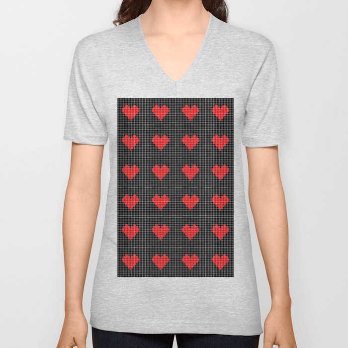 Heart and love 43 V Neck T Shirt