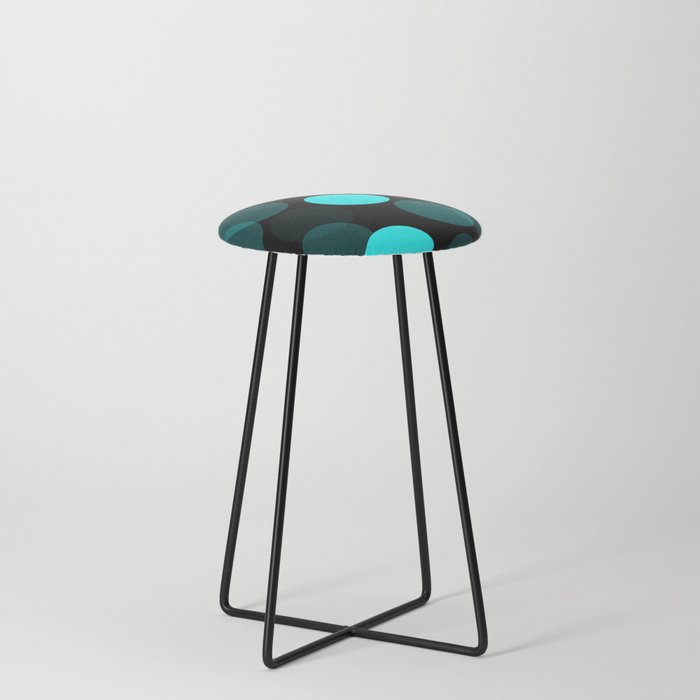 Green Bubbles Counter Stool