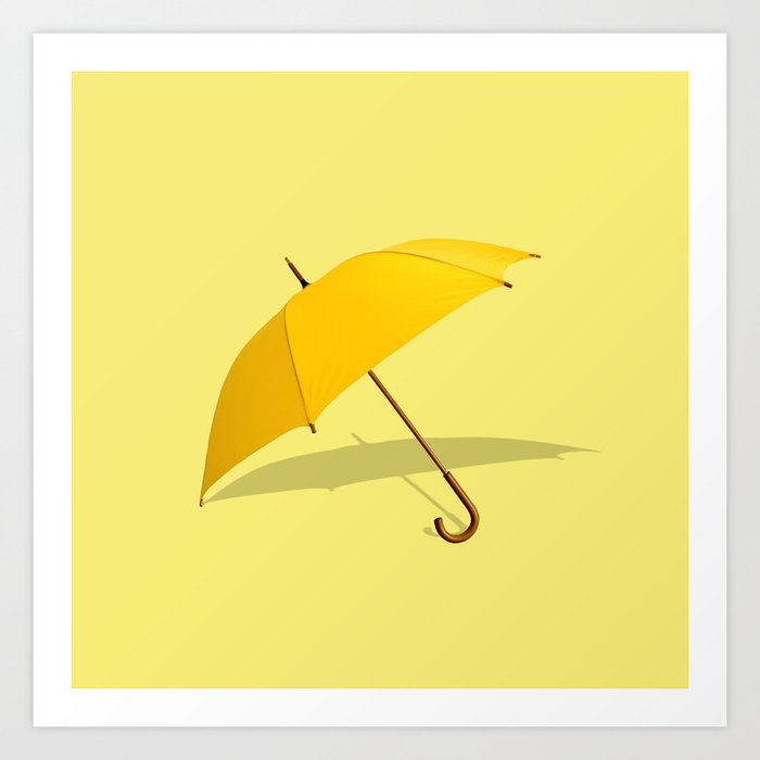 yellow umbrella