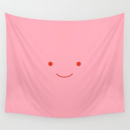 Happy 2 pink Wall Tapestry