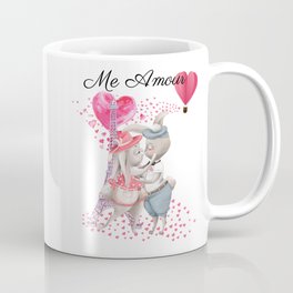 Sweet Bunnies In Love In Paris Me Amour Mug