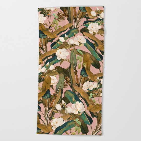 Summer Botanical Garden V Beach Towel