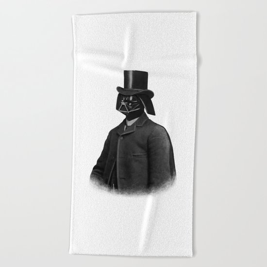 Lord Vadersworth (mono) Beach Towel