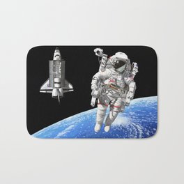 A heck of a big leap Bath Mat | Painting, Space 