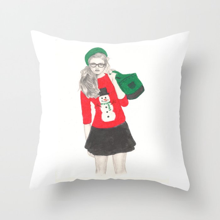 Christmas Fashion Throw Pillow