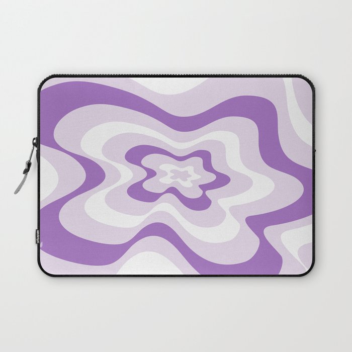 Abstract pattern - purple and white. Laptop Sleeve