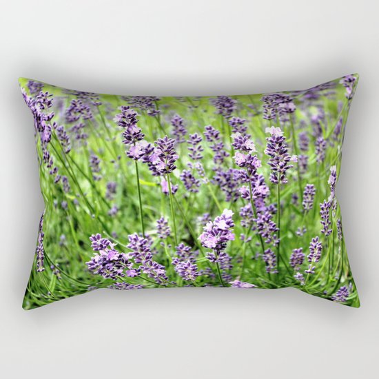 Lavender Plant Rectangular Pillow