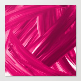 Woven 5 Magenta Pink - Abstract Art Series Canvas Print
