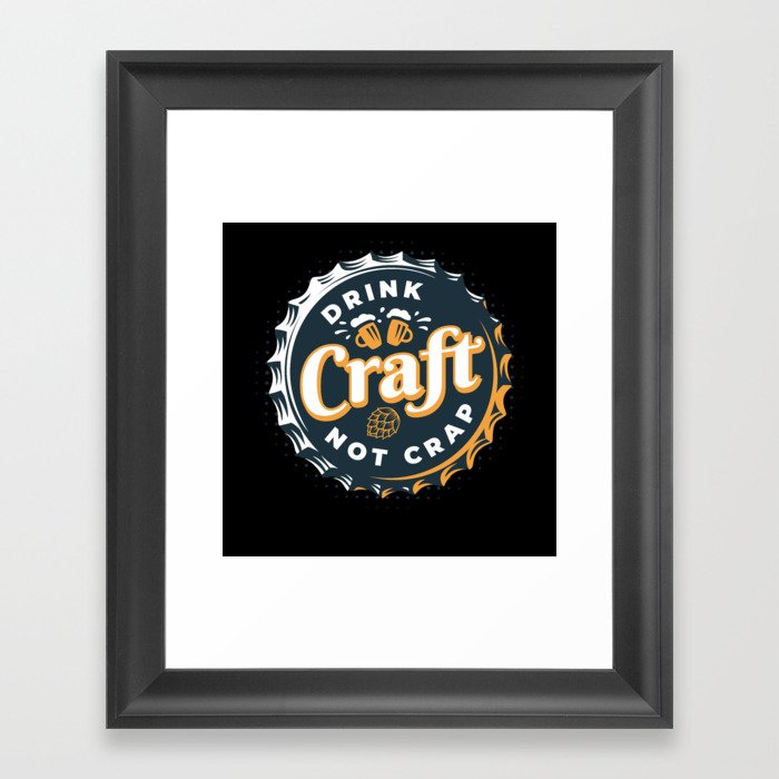 Drink Craft Beer Celebration Party Beer Framed Art Print
