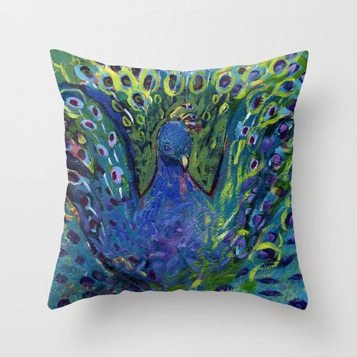 Peacock Throw Pillow