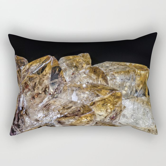 Citrine Crystals Rectangular Pillow