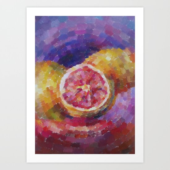 Grapefruit Art Print