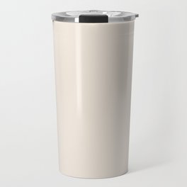 Off White Ivory Bone Cream Solid Color Pairs PPG Euro Linen PPG1083-2 - All One Single Shade Colour Travel Mug