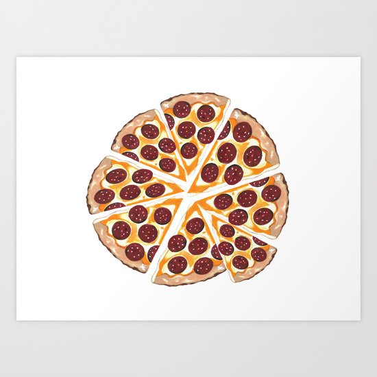 Pizza Party Art Print