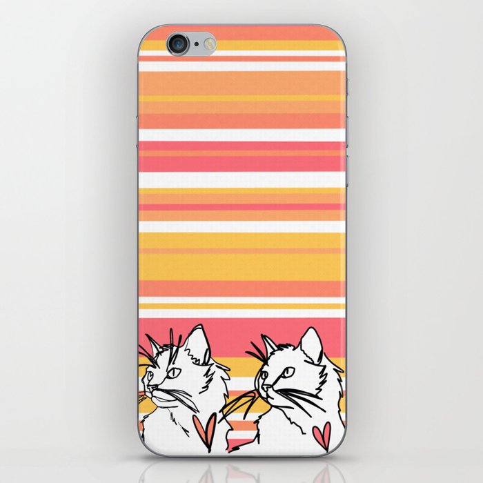 Sketchy Cats iPhone Skin