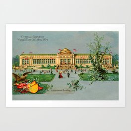 Official Souvenir World's Fair St Louis 1904 Art Print