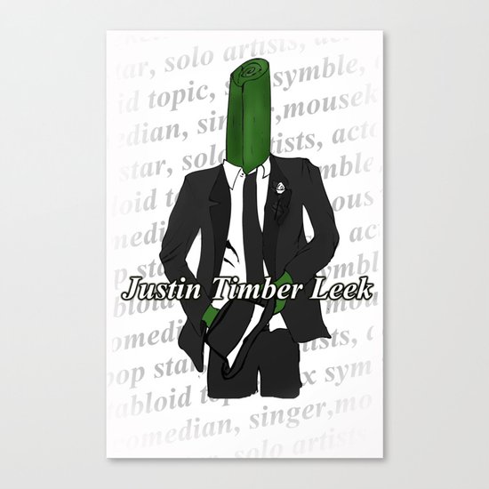 Justin Timber Leek Canvas Print
