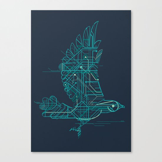Wind-Up Bird Canvas Print