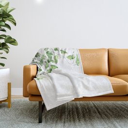 Golden Pothos - Ivy Throw Blanket