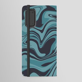 Dreamy Twirl Ocean Blue Android Wallet Case