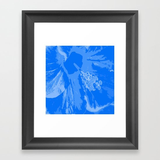 Intimate blue Framed Art Print
