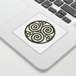 Green Triskelion Sticker