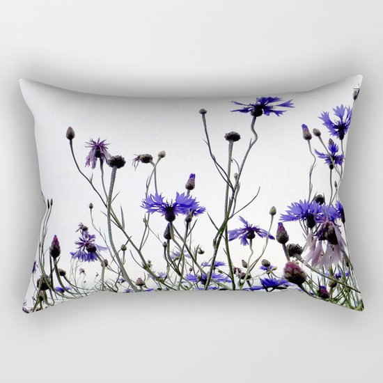 Cornflowers blue Rectangular Pillow