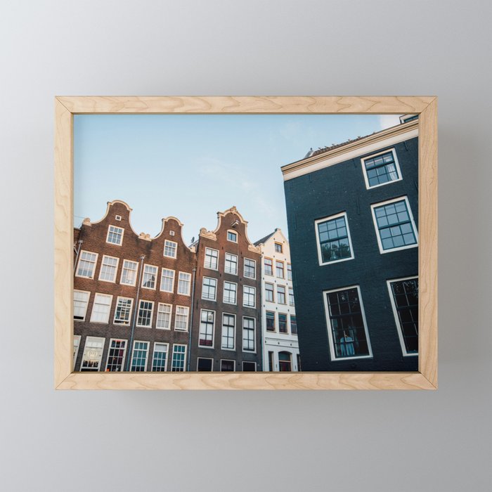 Amsterdam Canal Framed Mini Art Print