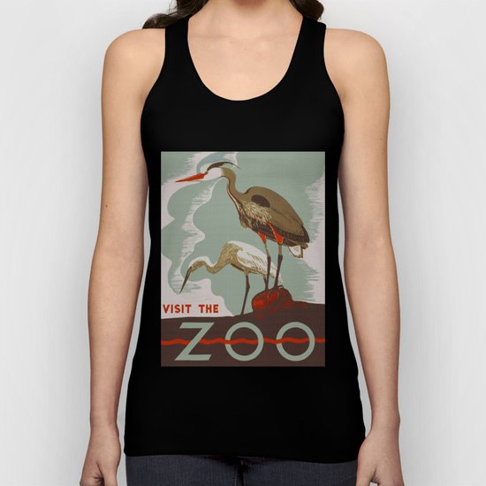 Visit the Zoo - African Birds Unisex Tank Top