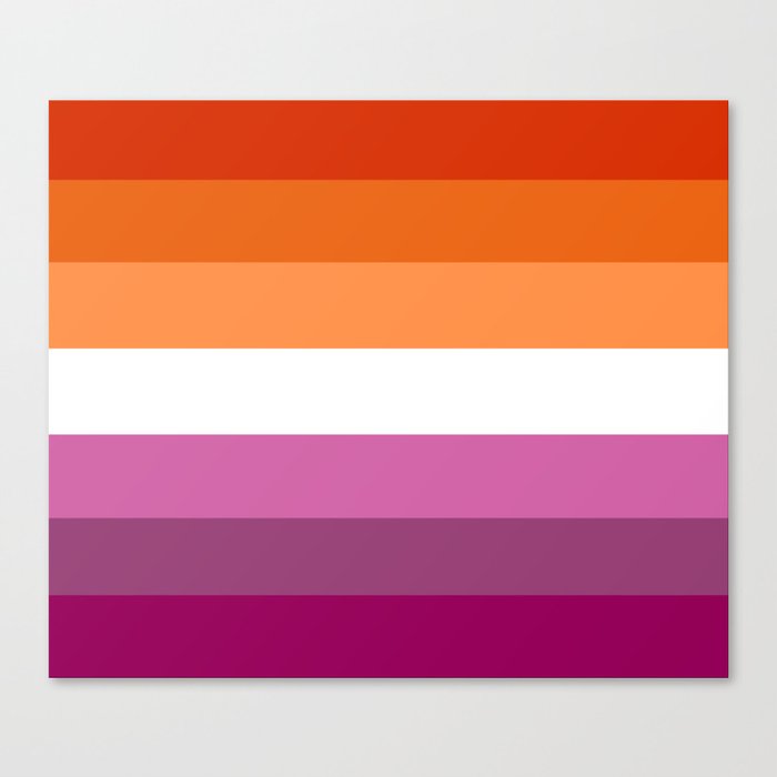 Lesbian Pride Flag Canvas Print