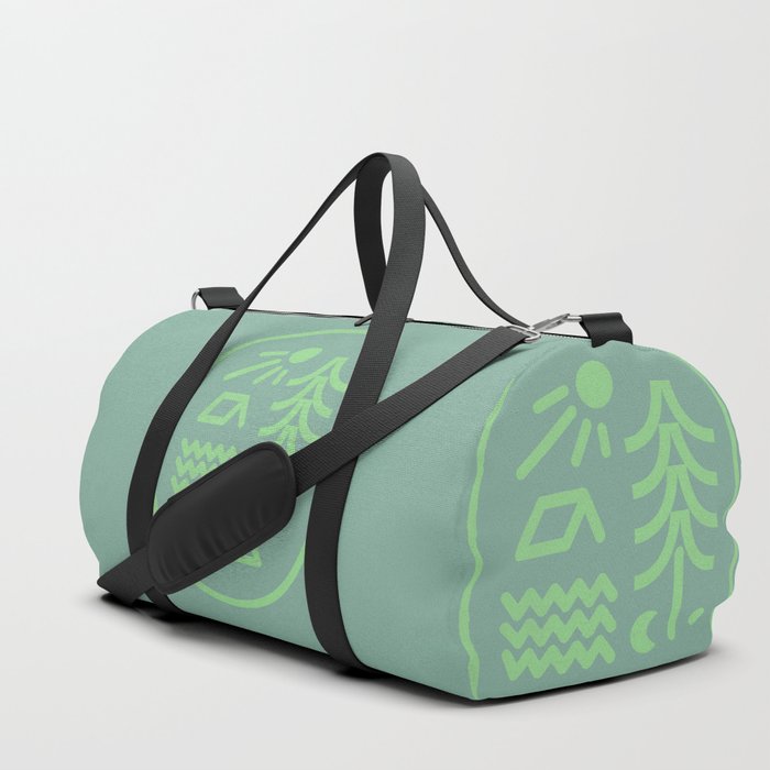 Abstraction_SUNRISE_MOONLIGHT_CAMPING_OUTDOOR_NATURE_POP_ART_0409A Duffle Bag