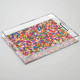 Colorful Rainbow Sprinkles | Sweet Candy Acrylic Tray
