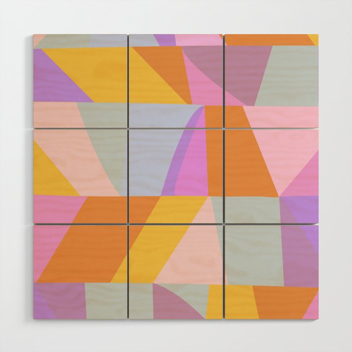 Quirky Pastels Wood Wall Art